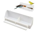 PAVIKE オウム鳥の餌箱 鳥かご用のボウル プラスチック製の鳥の餌箱 鳩の吊り下げフィーダー 鳥かごフードトラフ 鳥かごの餌入れ 鳥の餌入れ フィーダー バードフィーダーボウル 飛び散らない おしゃれ 小動物 バード用品