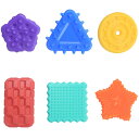 【送料無料】EsiFare 6個セット 感覚刺激グッズ 自閉症 感覚おもちゃ 解消おもちゃ ストレスや不安を和らげる 軽量で持ち運びやすい 誕生日プレゼント クリスマスプレゼント ストレスリリーフおもちゃなど 三角形 長方形 正方形 円 五角形 星の 6 つの形状 赤青緑黄オレンジ