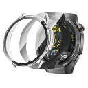 【2枚セッ】For HUAWEI WATCH GT5 PRO 46mm ケース フィルム+PCフレーム 一体型 Mosasa HUAWEI WATCH GT5 PRO 46mm 用 防水防塵 保護ケース 全面保護 装着簡単 高透過率 指紋防止 強化ガラス 保護フィルム フェイスカバーセット (ブラック+クリア)