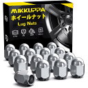 MIKKUPPA スバルに適用 車用ホイールナット M12 x P1.25 テーパー座60° 19HEX 長さ24.5 mm スチール製 塩霧72H 16個セッ...