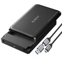ORICO HDD ケース 3.5インチ USB C ツール不要 SATAハードディスクケース 3.5 2.5インチSATA III/II/I SSD HDD用 最大20TB UASP サポート USB A & C デバイスをサポート 12V/2A 電源アダプター付き SBケーブル付き DDW35-C3