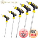KEWAYO 5本セット 六角棒レンチT型 ロングボールポイント クロムバナジウム鋼2.5mm/3mm/4mm/5mm/6mmT形六角棒レンチ 修理 車 機械 バイク修理に適用