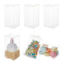 BENECREAT 20個PVC透明プラスチックケース 14x7x7cm 折り畳みボックス 防水 ブレスレット展示 手帳テープ 小物入れ クリアギフトボックス ...