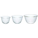 HARIO(ハリオ) 耐熱ガラス製ボウル 3個セット 900ml/1500ml/2200ml ミキシングボウル 調理用 ボール プレゼント ギフト 贈り物 MX...