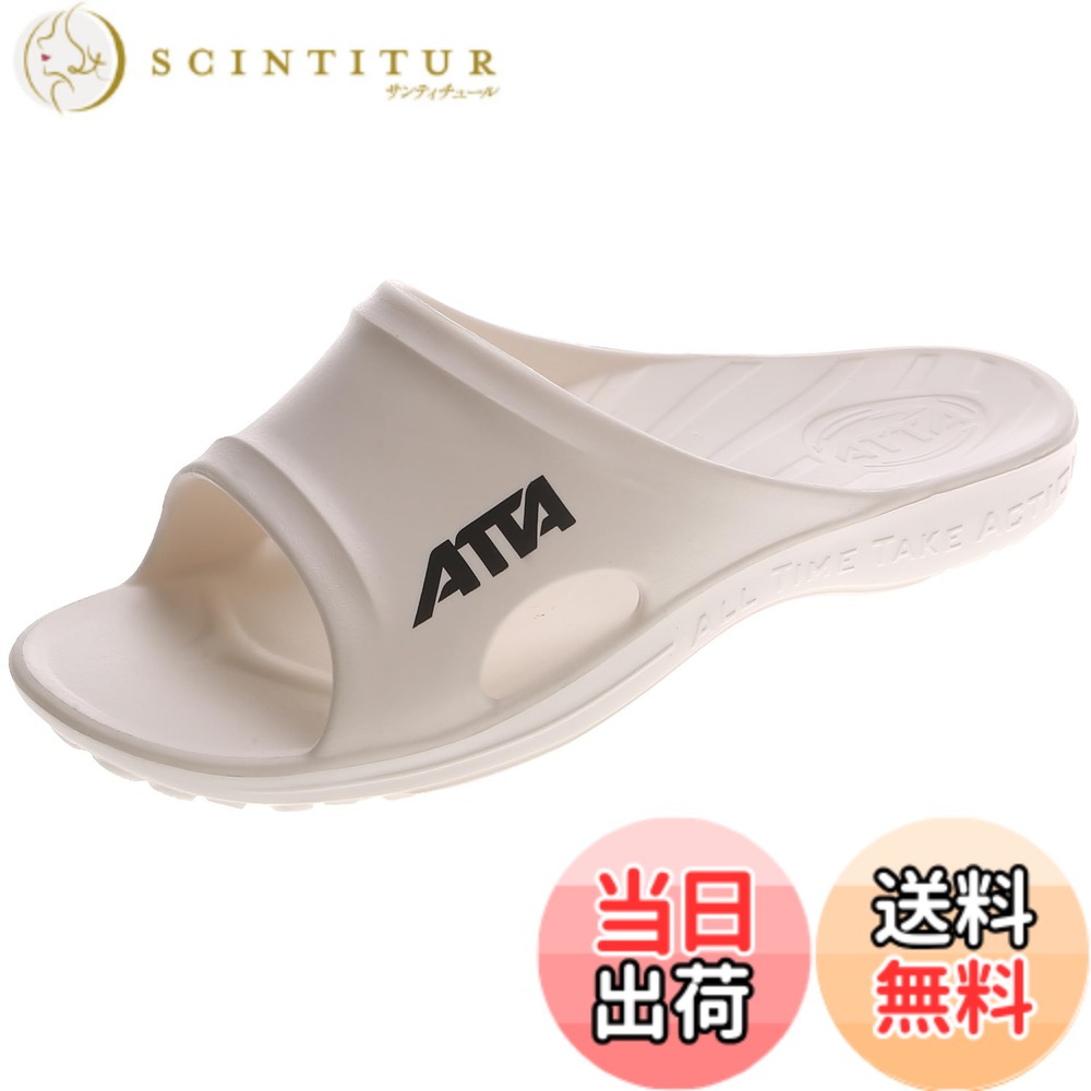 【送料無料】[Vero&Nique] ATTA【肌に優しい感触】 アーチサポータート サンダル スリッパ 台湾製 疲れない メンズ レディース 健康 外履き 室内 夏用 eva 土踏まず 扁平足 滑り止め ベランダ 足ツボ slipper 6689 色：ホワイト、サイズ：11.0 cm