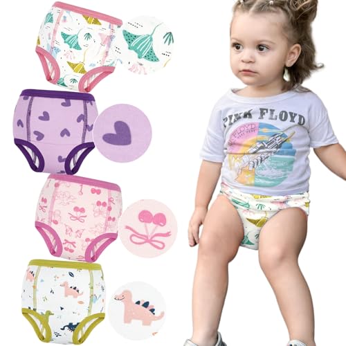 【送料無料】[MooMoo Baby] トレーニングパンツ コットン 6層 強い吸水性 通気性 幼児のトイレトレーニ..