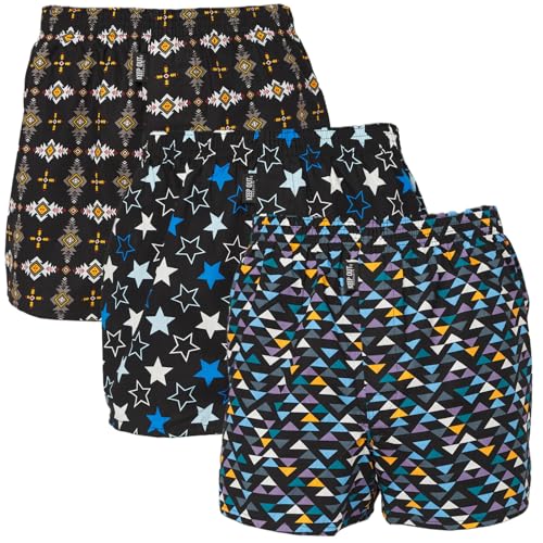 【送料無料】[Y's factory] カジュアル トランクス 3枚セット パンツ メンズ 前開き 下着 インナー ア..