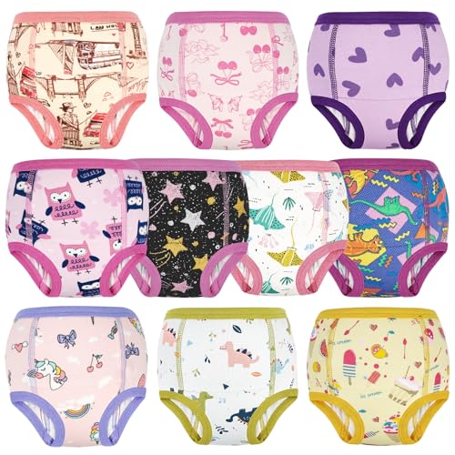 【送料無料】MooMoo baby コットン トレーニングパンツ 6層 10枚 強い吸水性 通気性 幼児のトイレトレ..