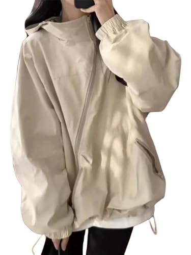 【送料無料】CLAZOLIY フード付きパーカー レディース ブルゾン ジップアップ ハイネック 長袖 ジャケ..