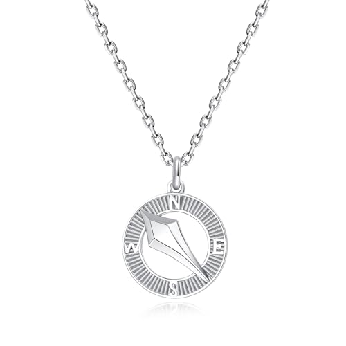 【送料無料】[FANCIME] ネックレス レディース メンズ コンパス カップル おそろい ネックレス 男女ペ..