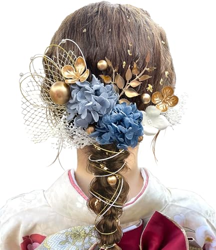 【送料無料】[JZOON] 髪飾り 【9色展開】 成人式 卒業式 振袖 和装 着物 袴 浴衣に 七五三 ドライフラ..