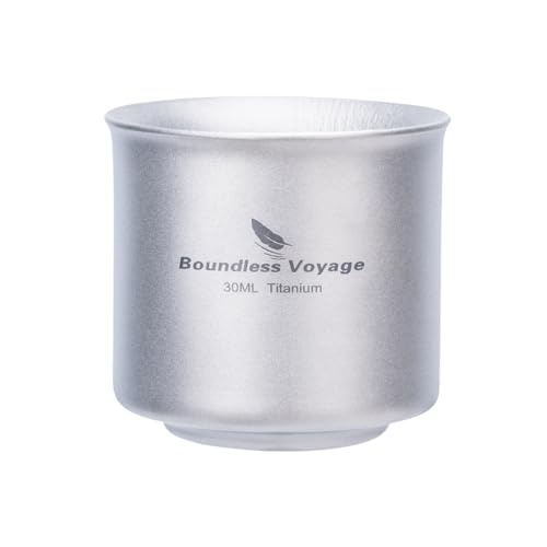 【送料無料】Boundless Voyage チタン おちょこ ぐい呑み 30ml 超軽量 二重構造 おしゃれ お猪口 キャ..