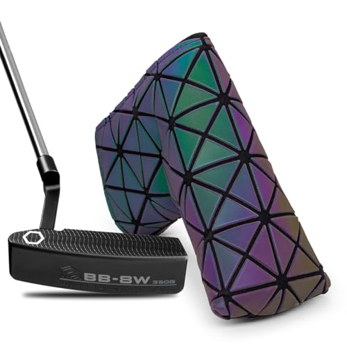 【送料無料】Miyake Style ゴルフパターカバー ブレードパターカバー レザー マグネット付き 人気 全ブランドに適合