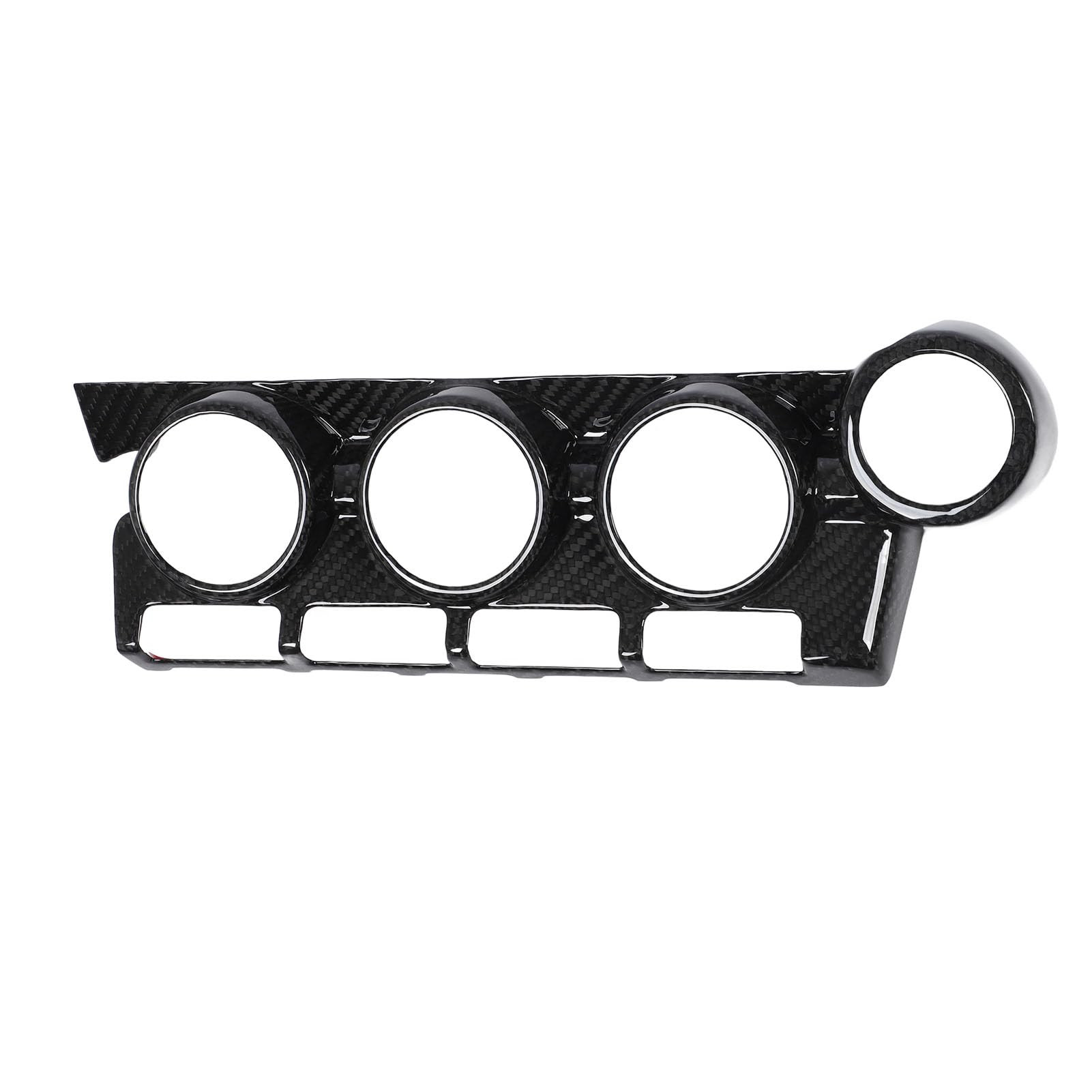 【送料無料】ダッシュセンター AC コントロールパネルトリムカバー、カーボンファイバー装飾傷防止交換..