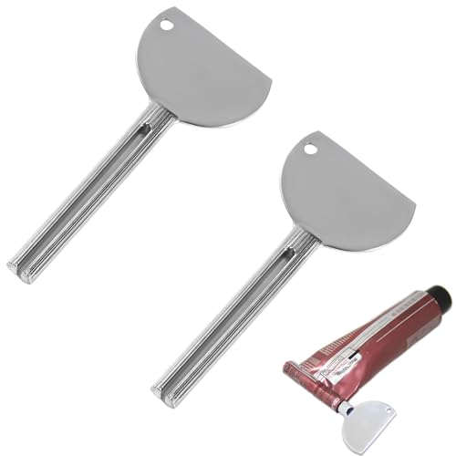 【送料無料】fogman チューブ搾り チューブプレッサー ステンレス 歯磨き粉 使いやすい 化粧品 2個セット