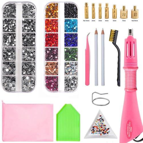 【送料無料】Wellvie ホットフィックス ラインストーン アプリケーター ツール DIY ワンド セッター ツ..