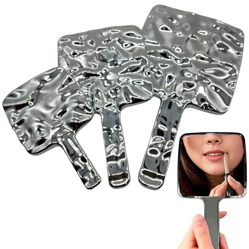 商品情報商品の説明主な仕様 色:：シルバー サイズと重量：大サイズ: 高さ 28cm x 幅 16cm、中サイズ: 高さ 23cm x 幅 13cm、小サイズ: 高さ 17cm x 幅 10cm、重量 約 72.5グラム 商品の厚さ: 約 1.2cm フレーム素材: ABS樹脂 ミラー素材: アルミニウム