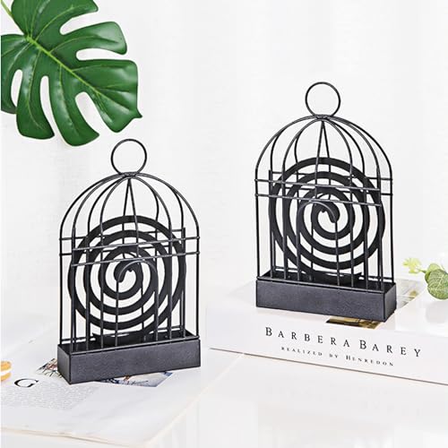 【送料無料】ZRGR 蚊取り線香ホルダー 吊り下げ 鳥かご型 屋内 屋外用 香取線香 ホルダー 香取線香立て..