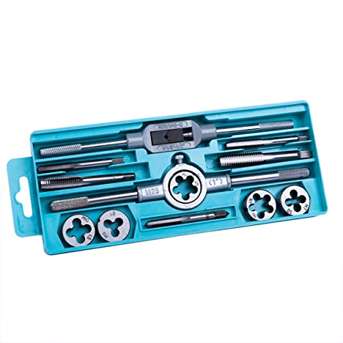【送料無料】STEELMIGHT タップダイスセット ネジ山 ネジ穴 ボルト 修正 修復 調整可能なタップレンチ付き