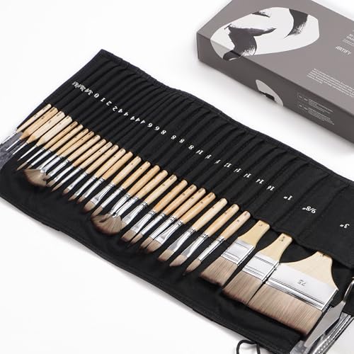 【送料無料】ARTIFY エキスパートペイントブラシ30本セット アップグレードバージョン 豊富なサイズ 強..