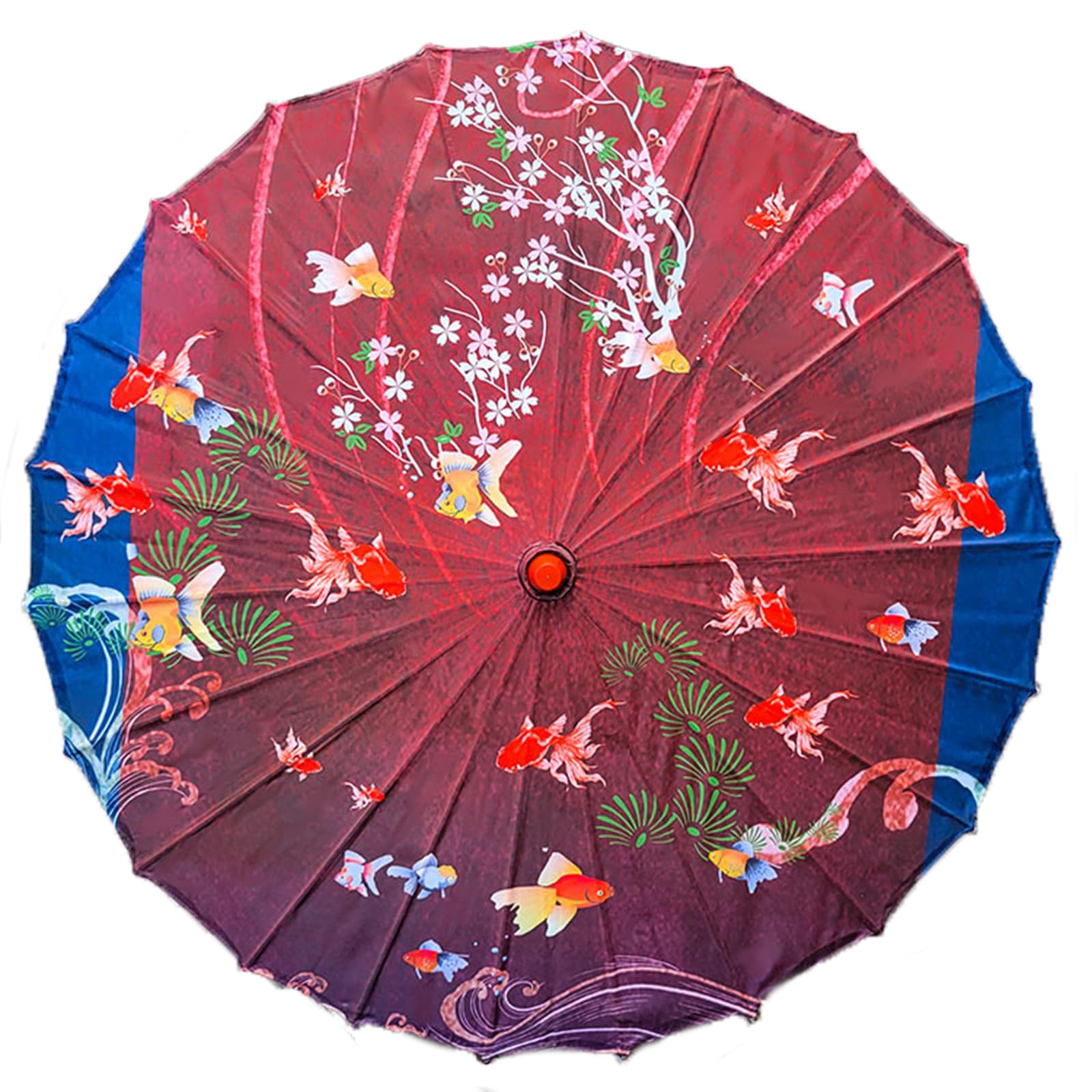 【送料無料】YiyiLai 直径82cm 手作り 22本骨 和傘 長傘 踊り傘 花柄 花火 コスチューム用小物 インテリア飾り アウトドア用 小道具 歌舞伎用傘 色：タイプK、サイズ：直径82cm