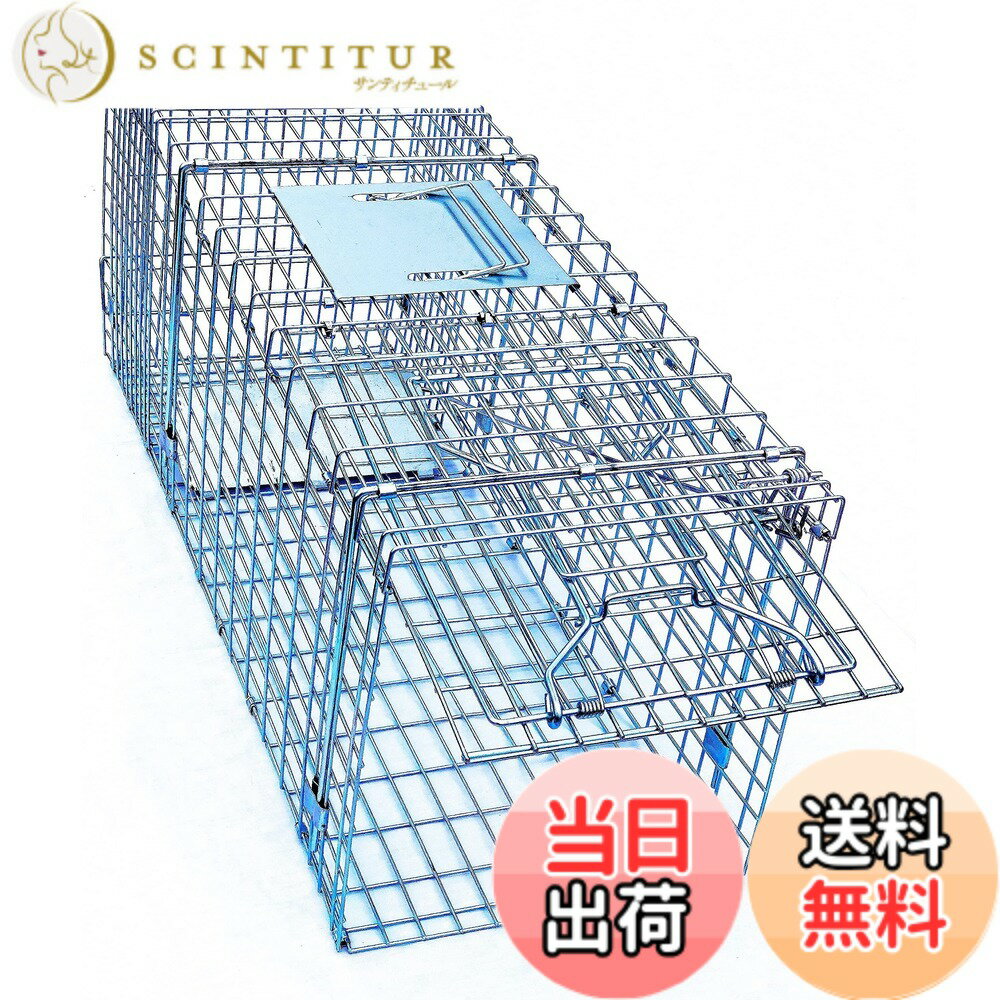 【送料無料】ONESORA 動物捕獲機 猫キャッチャー アニマルトラップ 踏板式 組み立て 設置 簡 ...