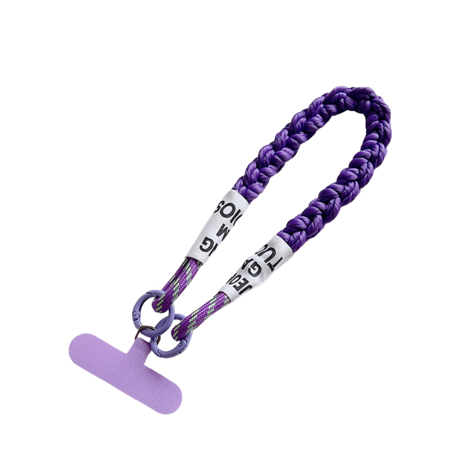 【送料無料】[EZ PEACH] ストラップ スマホ 手首 落下防止 携帯 ハンドストラップ 太め 吊り下げペンダント装飾 落下防止 スマホストラップ 可愛い すまほ 全機種対応 落下防止 忘れ物 防止 色：パープル、サイズ：Free Size