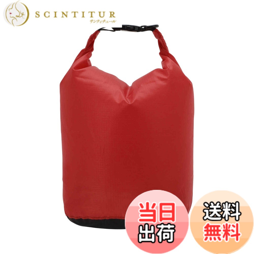 【送料無料】CAPASTEC ドライバッグ 防水バッグ スタッフバッ グ 完全防水 容量3-20L選べる 撥水 アウトドア 海 11色 色：赤、サイズ：XXL-容量：20L