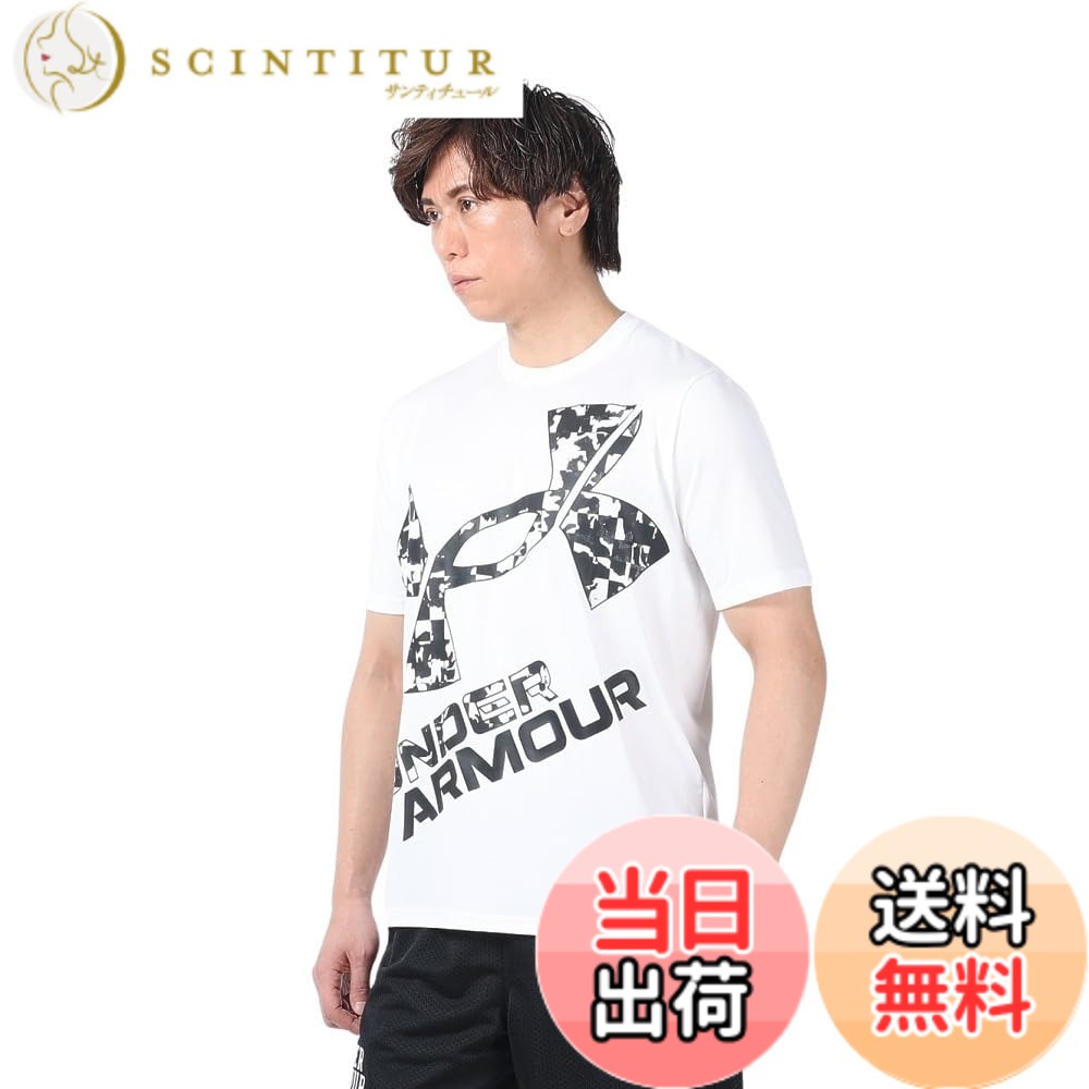 【送料無料】UNDER ARMOUR(アンダーアーマー) トレーニングTシャツUAテック XLロゴ ショートスリーブTシャツメンズ 色：ホワイト、サイズ：M