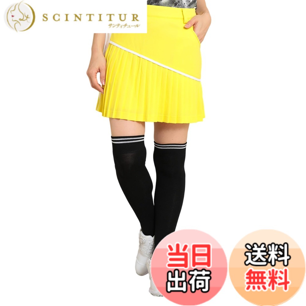 【送料無料】Callaway(キャロウェイ) レディース スカート(プリーツ仕様・給水速乾性) / ゴルフ / C24128208レディース 色：1060_イエロー、サイズ：LL
