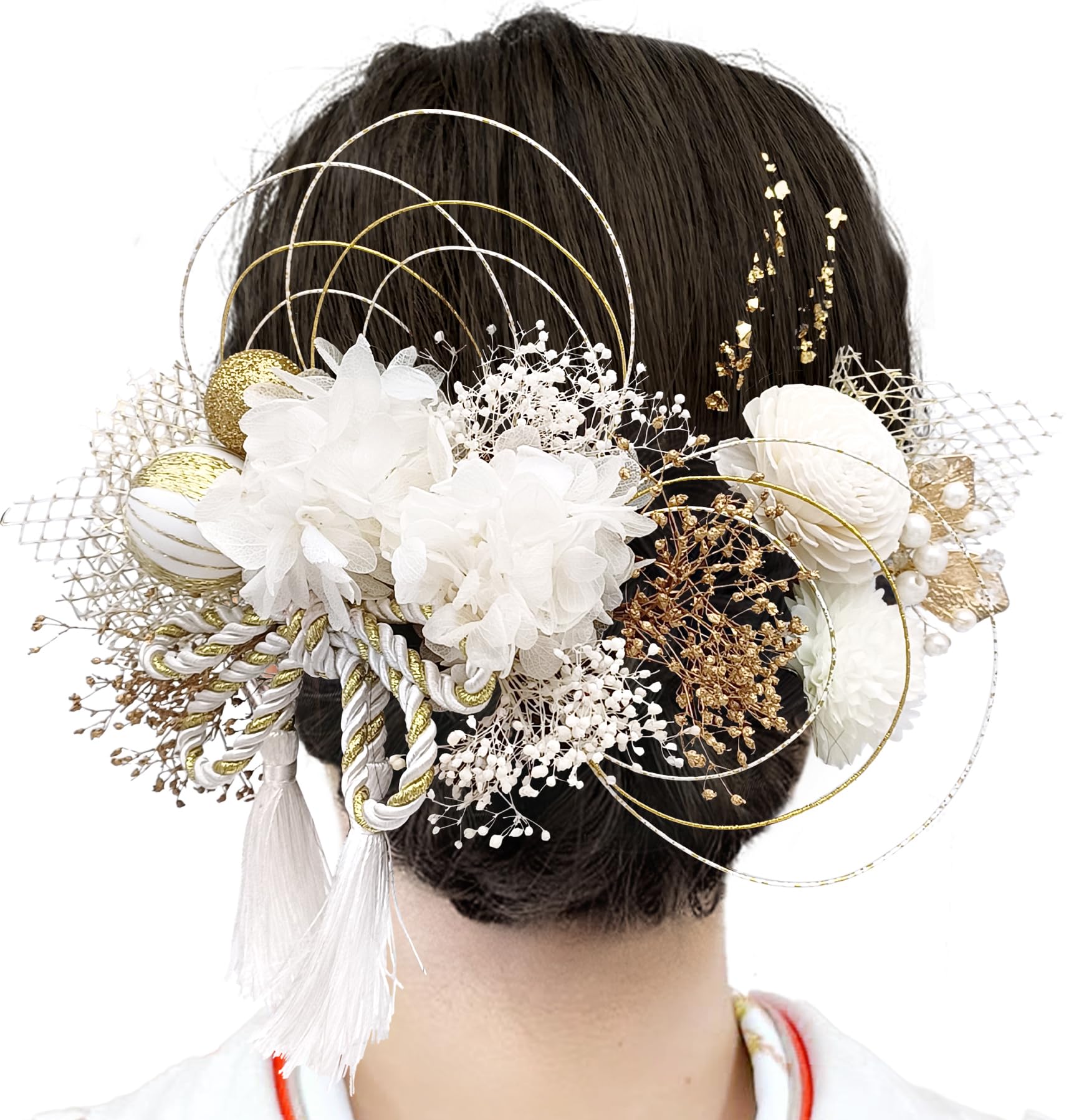 【送料無料】[JZOON] 成人式 髪飾り【10色展開】 ヘアアクセサリー ピンポンマム 髪飾り ラグジュアリ..