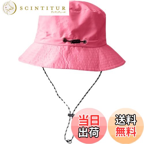 【送料無料】[Laquest] バケットハット 折りたたみ 収納 サファリハット あご紐付き ポケッタブル はっ..