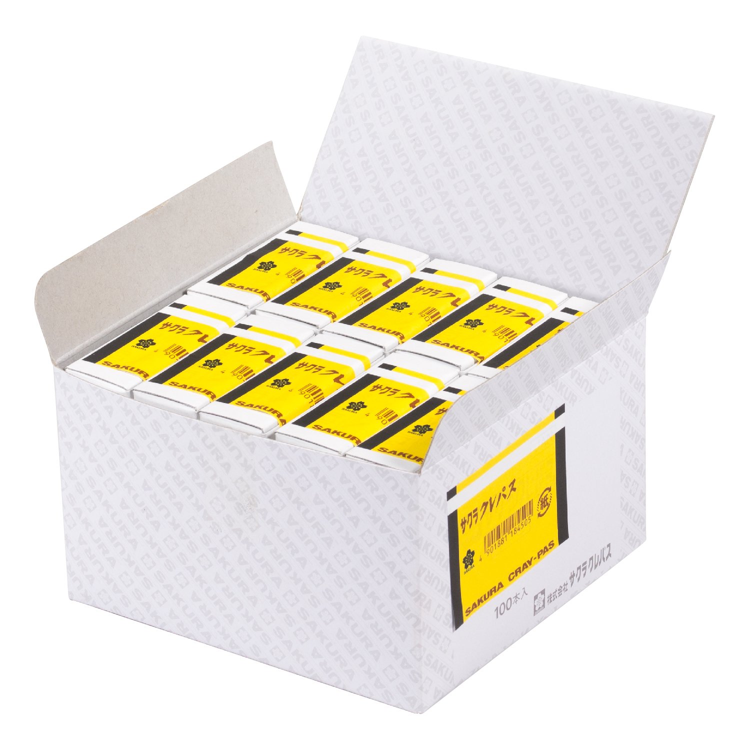 【送料無料】サクラクレパス クレパス単色 100本 色：黒