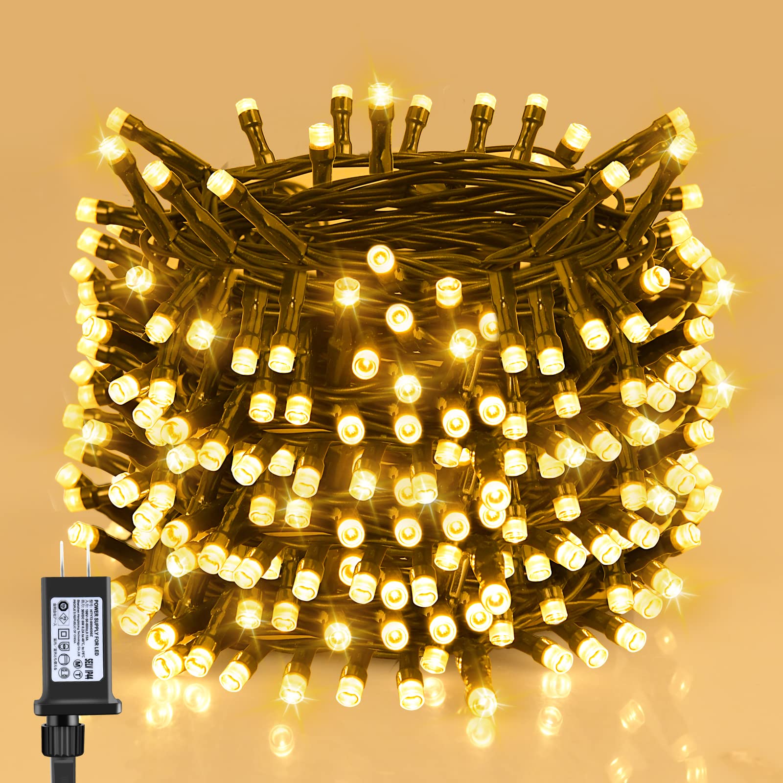 【送料無料】Dalugo LED イルミネーションライト ストリングライト ストレート クリスマスツリーライト 40M 400LED 複数連結可 8点灯モード 記憶/タイマー機能 クリスマス飾り イルミネーション クリスマス電飾 屋外 IP44防水 キャンプ用 室内 ハロウィン/パーティー 会