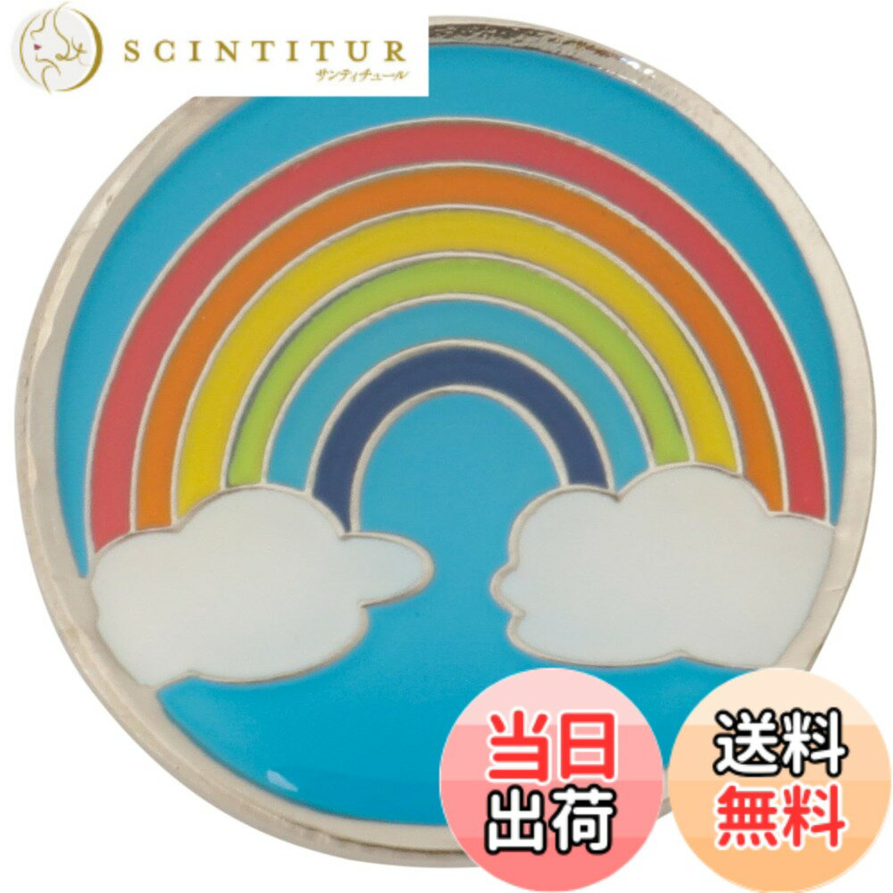 【送料無料】Tabata(タバタ) ゴルフマーカー マグネット グリーンマーカー かわいいデザイン グラウンドゴルフ 磁石 芝に目立つ色 ゴルフ用品 コンペ景品 プレゼント 虹 レインボー ゆるかわ 台座別売り GV0883 O