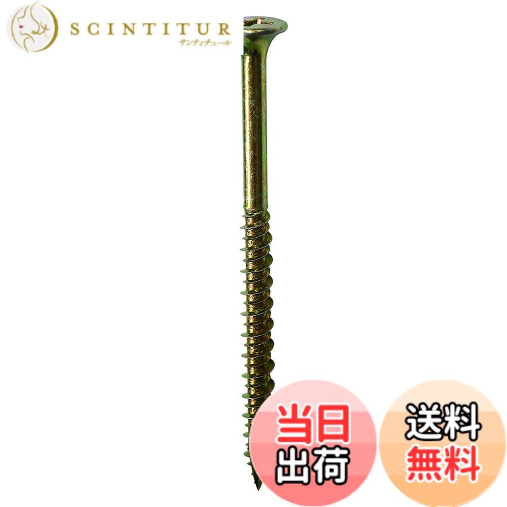 【送料無料】ダイドーハント(DAIDOHANT) 万能 パワービス (呼び径d) 4.2 x (長さL1) 75mm (ラッパ/半ネジ) [鉄/クロメート] (50本入) 10174036