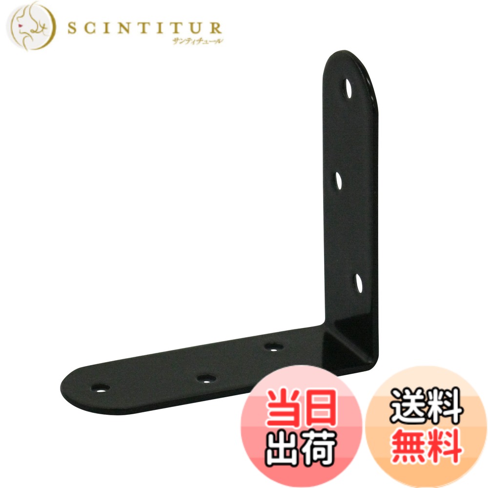 【送料無料】ダイドーハント (DAIDOHANT) (補強金物) ブラック 金折 大 (木ネジ付) L型 [鉄] (W)18x(A)..