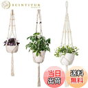 【送料無料】Gadgetman 3種セット 手作 麻縄 植木鉢 プラントハンガー 吊り鉢 観葉植物 ハンガー マクラメ 屋外屋内植物ハンガー 木ビーズ 装飾