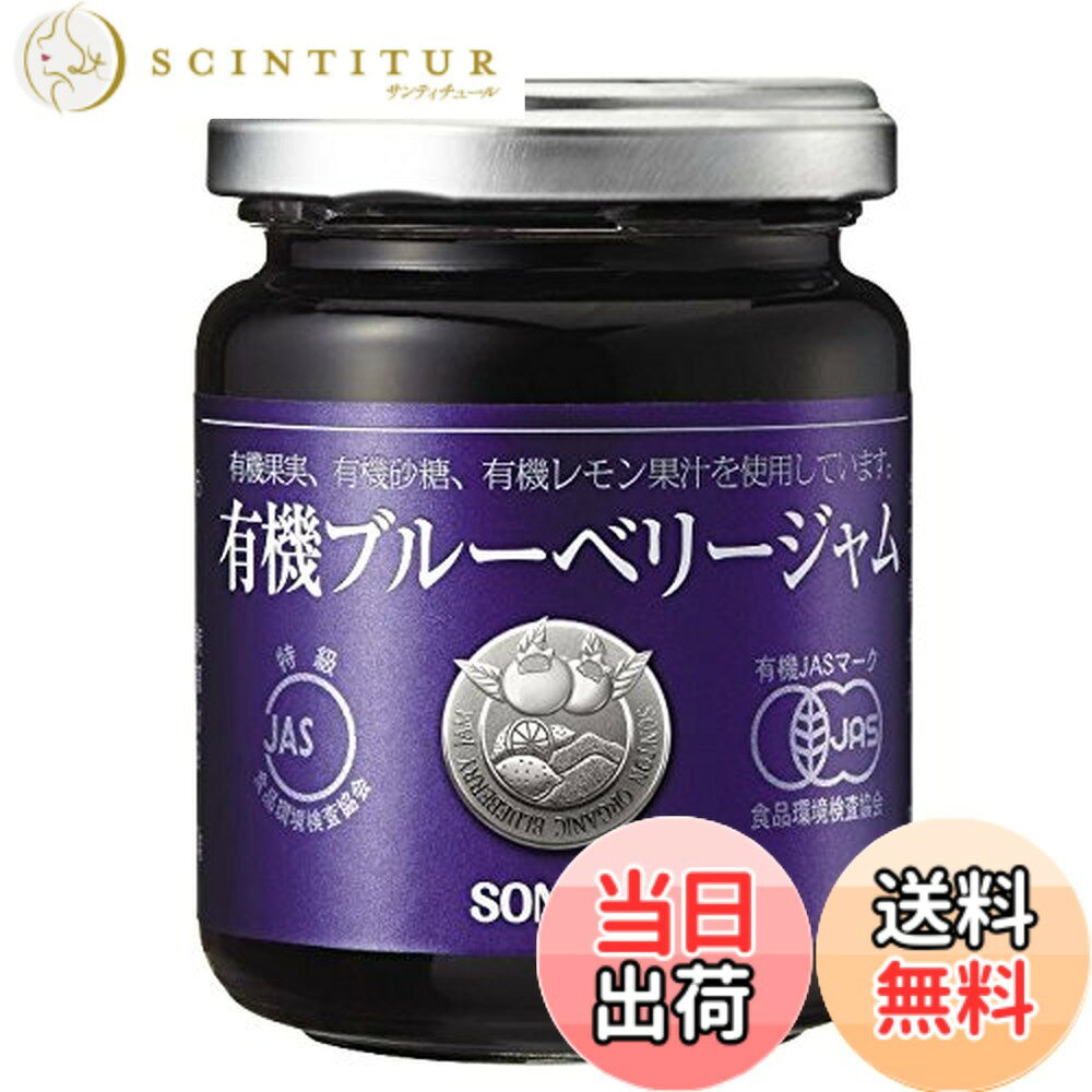 【送料無料】ソントン 有機ブルーベリージャム　145gx6個 scintitur-11312851 サンティチュール パッケージ画像