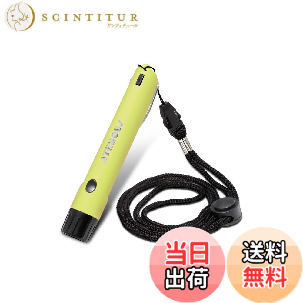 商品情報商品の説明主な仕様 【遠くまで届ける】大音量の電子ホイッスルです。スポーツの審判をはじめとする、様々な場面（防犯・防災・登山・キャンプ等）で活躍します。【圧倒的な軽さ】他社様の製品が70gから100gに対し、弊社製品は電池を入れた状態でわずか30gという驚きの軽さです。【激しい動きながらの仕様】息が切れるほどの激しい運動の際は口で吹くホイッスルだと上手く吹けませんが、電子ホイッスルでは気にする必要がなくなります。【口で吹かないため衛生的】口で吹かないため複数の人で使いまわすことができます。【セット内容】電子ホイッスル本体、ネックストラップ、ボタン電池（4個 x 2回分）