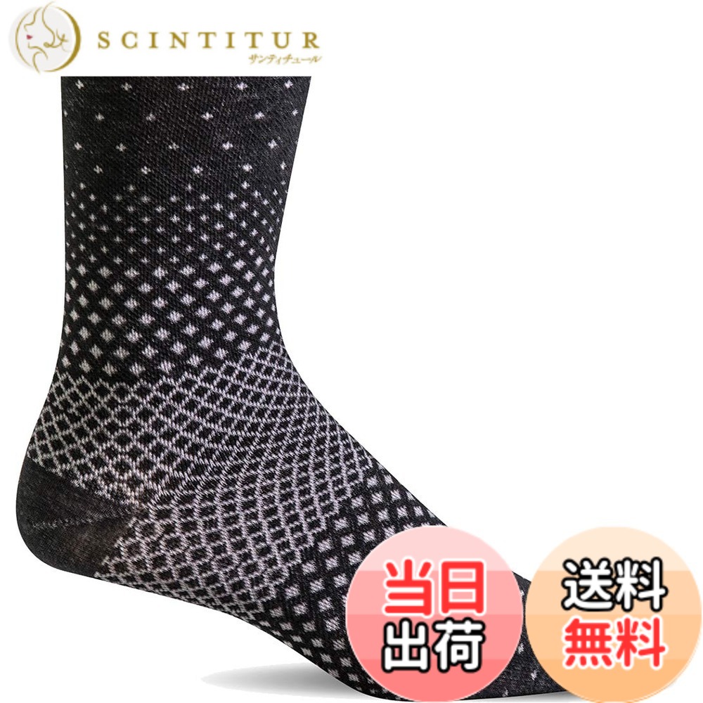 商品情報商品の説明説明 Sockwellは、健康を主張しています。 当社は世界最高の靴下の製作に情熱を注いでいます。妥協のないので、毎日スタイリッシュに感じることができます。 コンプレッションソックスからリリーフソリューション、必須コンフォートまで、当社はすべてのソックスにセラピーソリューションとフレッシュでモダンなスタイリングを提供します。 アメリカ製。当社のソックスはアメリカのウールベースの糸で良識的に作られています。竹製のファインメリノウール/レーヨンやファインメリノウール/アルパカのブレンド。耐久性と体温調節と環境に優しいブレンド。 Sockwellのソックスでスタイリッシュに。主な仕様 ソックウェルは、最高品質のメリノウールを使用したアメリカの着圧ソックスです。今までの着圧ソックスとは違い、ウールを使用することで蒸れにくく、程よい着圧感は一日中履いていても快適です。デザイン性も高いので、ソックス選びが楽しくなります。ギフトにもおすすめです。＜こんな時におすすめ＞旅行でデスクワーク、ウォーキングなど様々なシーンで活躍するソックスです。浮腫みを感じるときや、お家でのリラックスタイムにもおすすめ！着圧程度：高（20-30mmHG)ノンクッション☆☆☆アーチサポート、足底筋膜炎の方にも