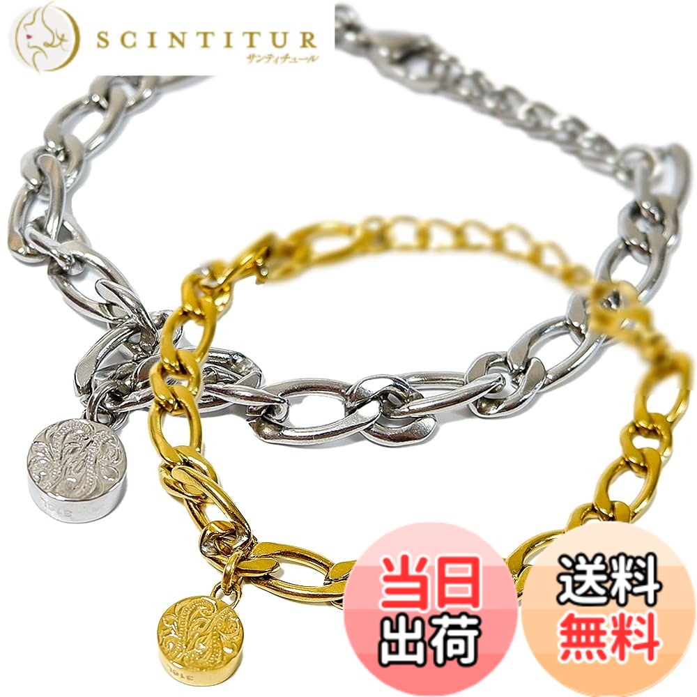 商品情報商品の説明主な仕様 使用貴金属：ステンレススチール316Lbrコイン直径：9.0mm 厚み：3.5mmbrチェーン太さ：6.0mmbr全長：18.5cm +5cmアジャスター付属品：ジュエリーバックスクロール(波)をモチーフにしたコインブレスレットです。初めてのハワイアンジュエリーにも着けやすくかわいいシンプルなデザイン。ペアブレスレットやプレゼントにもオススメです。