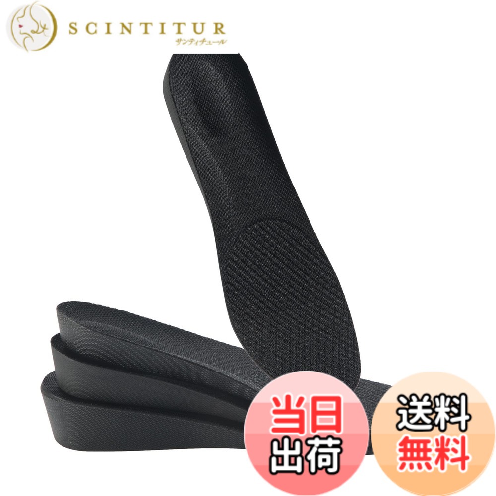 【送料無料】インソール 身長アップ シークレット 中敷き 衝撃吸収 通気 消臭 美脚 1組（2026）