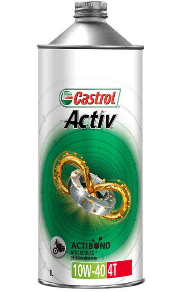 【送料無料】Castrol(カストロール) エンジンオイル Activ 4T 10W-40 JASO MA2 1L ...