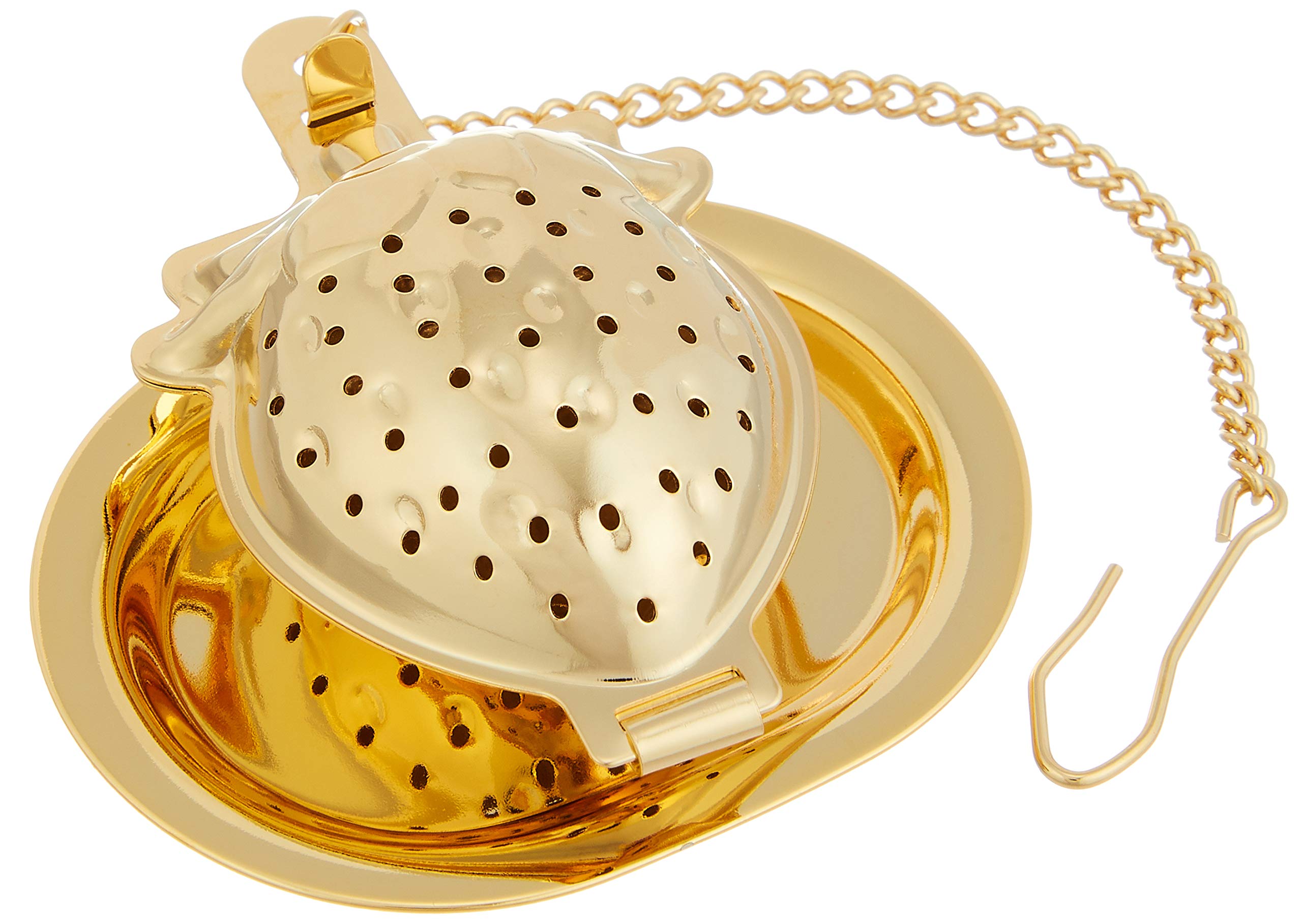 【送料無料】佐藤金属興業 SALUS ティーストレーナー イチゴ ゴールド 日本製