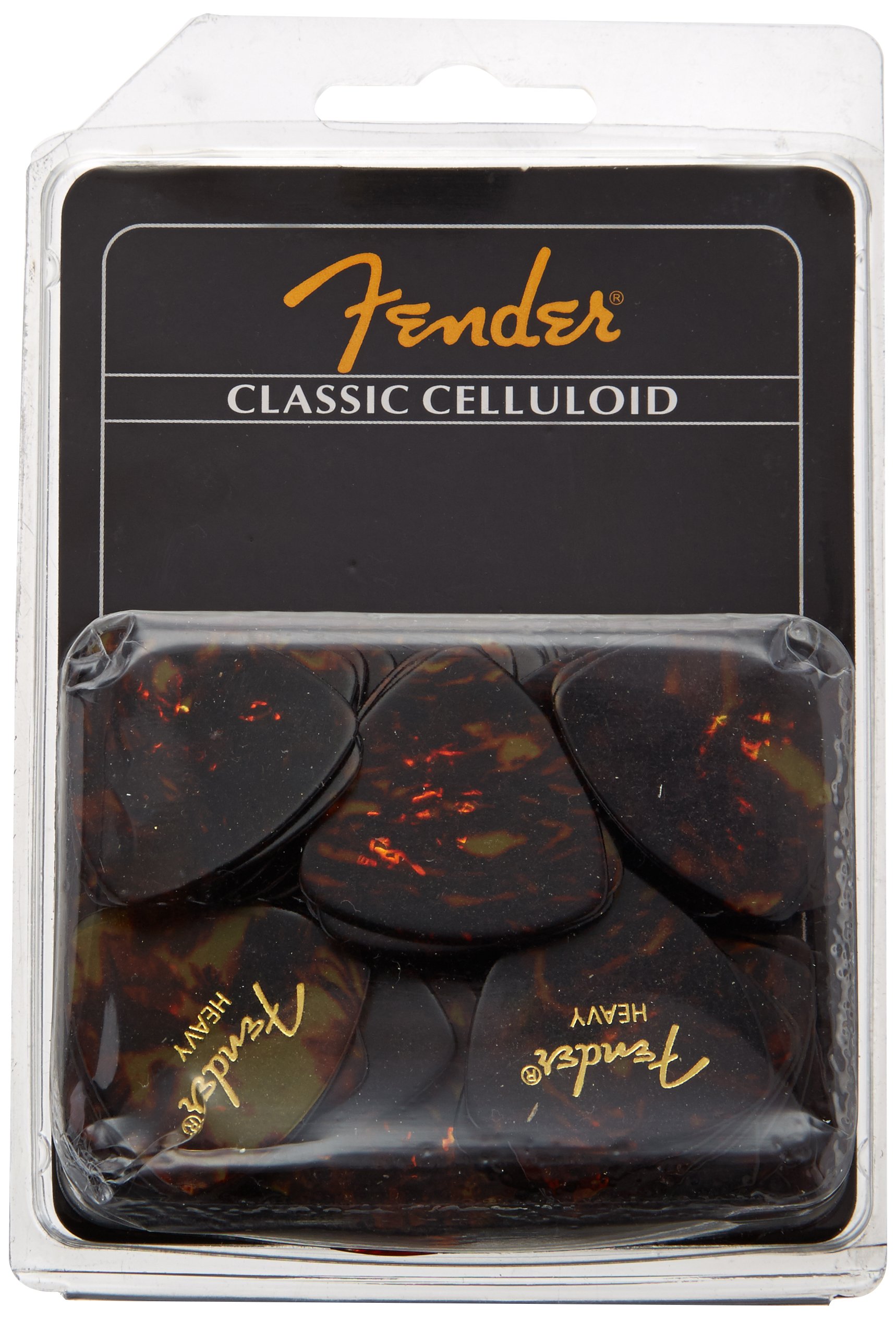【送料無料】Fender ピック 346 SHAPE CLASSIC CELLULOID PICKS - 72 COUNT,HEAVY