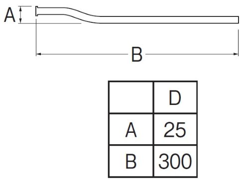 【送料無料】SANEI(サンエイ) 【ツバ付給水曲管】 25x300mm V22J-63-D