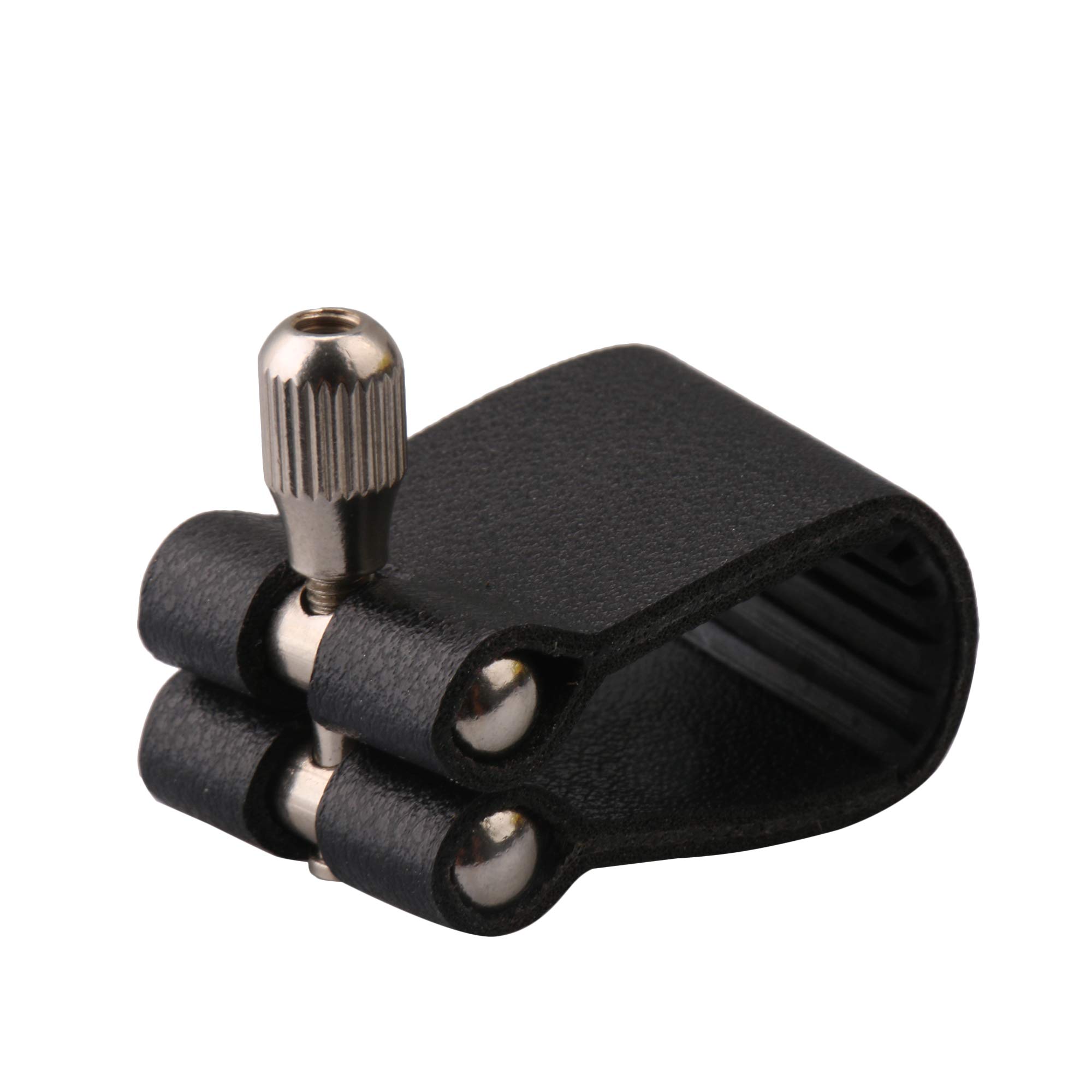 【送料無料】Yibuy Leather Ligature for アルトサックスマウスピース ブラック