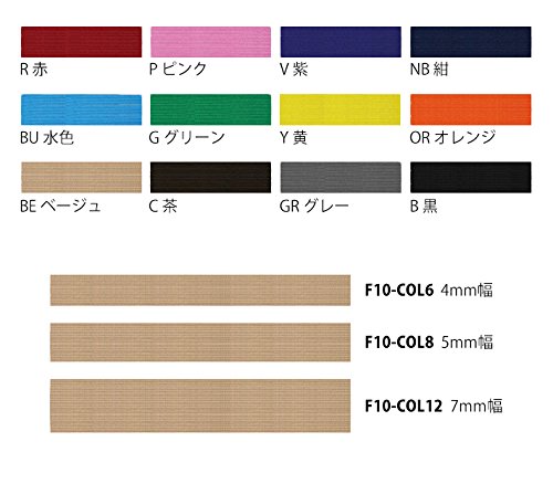 サンティチュールの【送料無料】日本紐釦貿易(Nippon Chuko) NBK カラー平ゴム 6コール 4mm幅x30m巻 グリーン F10-COL6-G 手芸用品｜アングル2