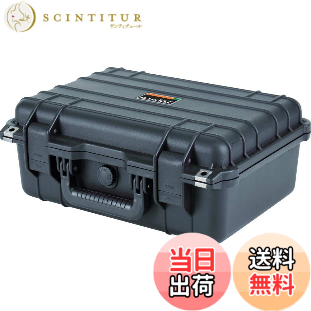 商品情報商品の説明耐久性、密閉性の高い樹脂ツールケースなので、精密機械の保管、移送に最適です。主な仕様 色:ブラック耐荷重(kg):50br外寸(mm)間口:420br外寸(mm)奥行:327br外寸(mm)高さ:186br有効内寸(mm)間口:382br有効内寸(mm)奥行:269br有効内寸(mm)高さ:158br有効内寸(mm)間口x奥行x高さ:382x269x149、外寸(mm)間口x奥行x高さ:420x327x172、シリンダ錠用穴径(mm):、防水タイプ、シリンダ錠取り付け可能(別売)、本体:ポリプロピレン(PP)、クッション:ウレタン、緩衝ウレタン